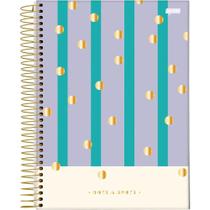 Caderno Espiral Dots e Spots - Lilás - 160 Folhas - Jandaia Caderno Espiral Dots e Spots - Lilás - 160 Folhas - Jandaia