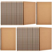 Caderno espiral Epakh Unlined A5 100 páginas, pacote com 36, marrom