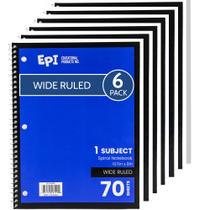 Caderno Espiral EPI Pautado Largo 70 Folhas 27 x 20 cm Kit com 6 Caderno Espiral EPI Pautado Largo 70 Folhas 27 x 20 cm Kit com 6