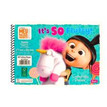 Caderno Espiral Flexível Cartografia e Desenho - 48 Folhas - Meu Malvado Favorito - Foroni