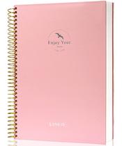 Caderno espiral FLYING EAGLE, capa dura, 21x28cm, 210 páginas, rosa Caderno espiral FLYING EAGLE, capa dura, 21x28cm, 210 páginas, rosa