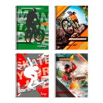 Caderno Espiral Foroni Universitário Capa Dura Jump 15 Matérias 300 Folhas - Embalagem com 2 Unidades