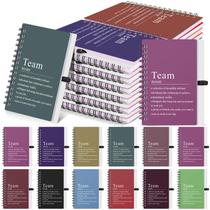 Caderno espiral Fullhawl, 10 x 14 cm, 100 páginas, cores brilhantes, pacote com 24 Caderno espiral Fullhawl, 10 x 14 cm, 100 páginas, cores brilhantes, pacote com 24