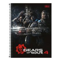 Caderno Espiral Gears Of War 4 Team Game 96 Folhas Tilibra