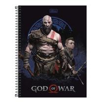 Caderno Espiral God Of War Kratos e Atreus 96 Folhas Tilibra
