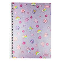 Caderno Espiral Grande Universitário 10 Matérias Vibe Feminino/Masculino (Á escolher) 160 Folhas Capa Dura Tilibra