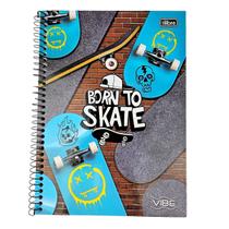 Caderno Espiral Grande Universitário 10 Matérias Vibe Feminino/Masculino (Á escolher) 160 Folhas Capa Dura Tilibra