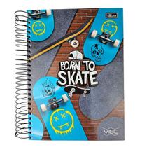 Caderno Espiral Grande Universitário 20 Matérias Vibe Feminino/Masculino (Á escolher) 320 Folhas Capa Dura Tilibra