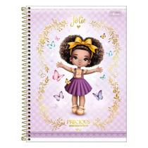 Caderno Espiral Grande Universitário Jolie 10 Matérias 160 Folhas Capa Dura - Tilibra Papelaria Escolar Meninas Caderno Espiral Grande Universitário Jolie 10 Matérias 160 Folhas Capa Dura - Tilibra Papelaria Escolar Meninas