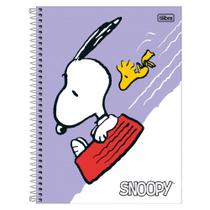 Caderno Espiral Grande Universitário Snoopy Fit 10 Matérias 160 Folhas Pautadas - Tilibra COR:LÍLAS Caderno Espiral Grande Universitário Snoopy Fit 10 Matérias 160 Folhas Pautadas - Tilibra COR:LÍLAS