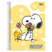 Caderno Espiral Grande Universitário Snoopy Fit 10 Matérias 160 Folhas Pautadas - Tilibra Caderno Espiral Grande Universitário Snoopy Fit 10 Matérias 160 Folhas Pautadas - Tilibra