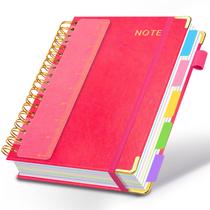 Caderno espiral HDhuiun 20 x 25 cm, 5 matérias, 300 páginas