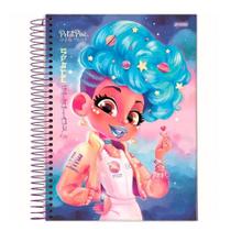 Caderno Espiral Jandaia Universitário Capa Dura Petit Poa 1 Matéria 80 Folhas Embalagem com 4 Unidades