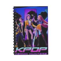Caderno Espiral K-pop Demon Hunters Com Personagens De Anime Para Estudo, Presente, Material Escolar