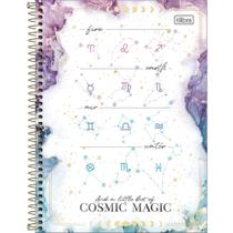 Caderno Espiral Magic 160fls 10 Matérias Tilibra Capa Dura Universitário Universo Planetas