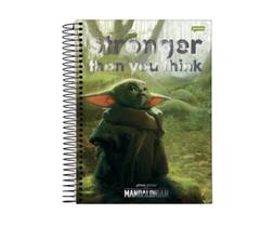 Caderno Espiral Mandalorian Stronger 1 Matéria 80 Folhas