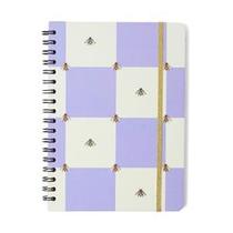 Caderno Espiral Melissa Pautado 17X24 Casa das Abelhas Lilás 80 Fls