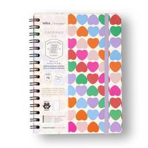 Caderno Espiral Melissa Pautado A5 Corações - Cicero