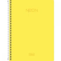 Caderno Espiral Neon 96 Folhas Amarelo - Tilibra