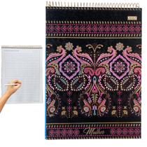 Caderno Espiral P Canhoto 96f Universitário C/ Pautas Grande