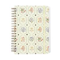 Caderno Espiral Pautado 17x24cm 10 Matérias 160F Jardim Off White Cicero