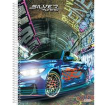 Caderno Espiral Pequeno 1/4 80fls Silver Capa Dura