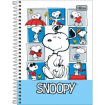 Caderno Espiral Pequeno 1/4 Snoopy 80fls 14x20cm Capa Sortida