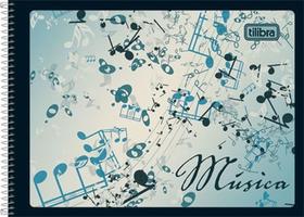Caderno Espiral Pequeno Musica 48 Folhas Tilibra