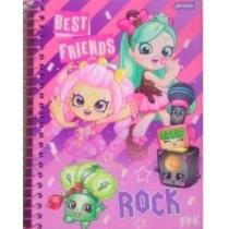 Caderno Espiral Pequeno Shopkins Capa Dura 96 Fls - Jandaia