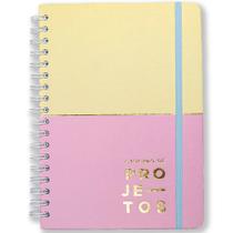 Caderno Espiral Projetos Pastel Block Color 17x24cm Cicero