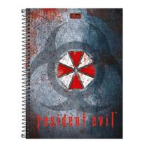 Caderno Espiral Resident Evil Umbrella 96 Folhas da Tilibra