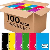 Caderno Espiral Rosmonde Pacote com 100 Unidades - Linhas Largas - 70 Folhas Caderno Espiral Rosmonde Pacote com 100 Unidades - Linhas Largas - 70 Folhas