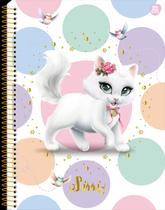 Caderno Espiral Sissi 1/4 - 56 Folhas, Capa Dura Fosca + Adesivos