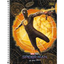 Caderno Espiral Spider Man Black Capa Dura 1 Matéria 80 Folhas