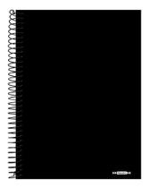 Caderno Espiral Tamoio 200 Folhas Capa Dura Preta 15,3cm