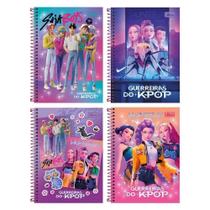 Caderno Espiral Tilibra Universitário Guerreiras do Kpop - Capa Dura 10M 160 Folhas - Embalagem com 4 Unidades (SORTIDO) Caderno Espiral Tilibra Universitário Guerreiras do Kpop - Capa Dura 10M 160 Folhas - Embalagem com 4 Unidades (SORTIDO)