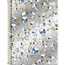 Caderno Espiral Univ 10 Mat Snoopy Core 160 Tilibra Prata Caderno Espiral Univ 10 Mat Snoopy Core 160 Tilibra Prata