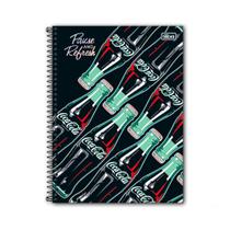 Caderno espiral univ 10 materias coca-cola 160f - tilibra