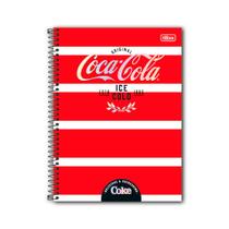 Caderno espiral univ 10 materias coca-cola 160f - tilibra