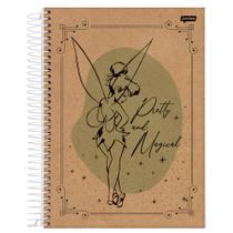 Caderno Espiral Univ CD 1 Matéria 80fls Tinker Bell - Pretty and Magical Jandaia