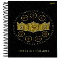 Caderno Espiral Univ Cd 1X1 80Flsgot House Of The Dragon Fsc