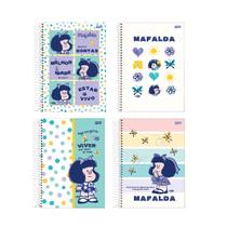 Caderno Espiral Universitário 1 Matéria 80 Folhas Mafalda Caderno Espiral Universitário 1 Matéria 80 Folhas Mafalda