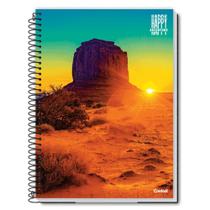Caderno Espiral Universitário 1 Matéria 96 Folhas Capa Dura Happy Adventure CREDEAL Estampa 2