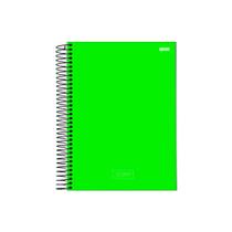Caderno Espiral Universitário 10 Matérias 200 Folhas Verde Stomp - Jandaia