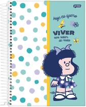 Caderno Espiral Universitário 10 Matérias Mafalda Escolar