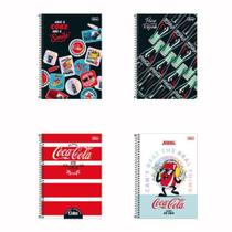 Caderno espiral universitário 10x1 160 fls Coca-Cola Tilibra