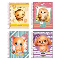 Caderno Espiral Universitario 80Fls 1M Bichinhos Jandaia
