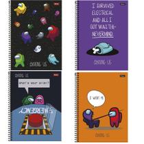 Caderno Espiral Universitário Among Us 1 Matéria 80 Folhas FORONI Caderno Espiral Universitário Among Us 1 Matéria 80 Folhas FORONI