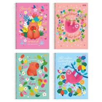 Caderno espiral universitario capa dura 01m foroni amazzu 4x80fls