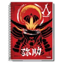 Caderno Espiral Universitário Capa Dura 1 Matéria 80F Assassins Creed CREDEAL